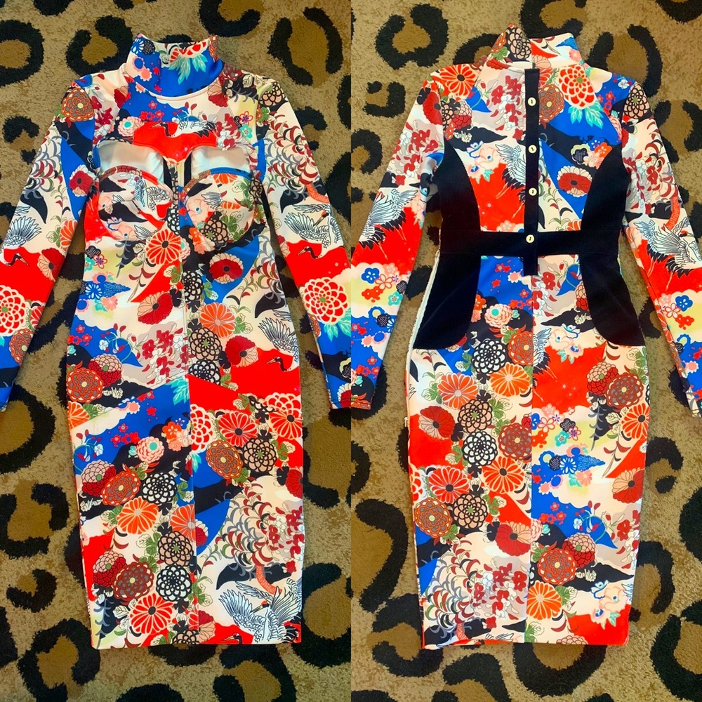 Nuvula Oriental Crane Dress